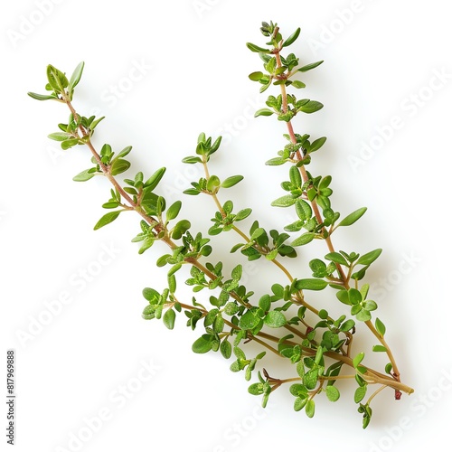 a photo of Thyme, isolated on white background.