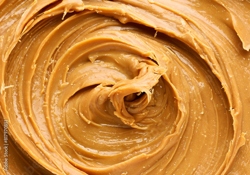 Close up of peanut butter spread
