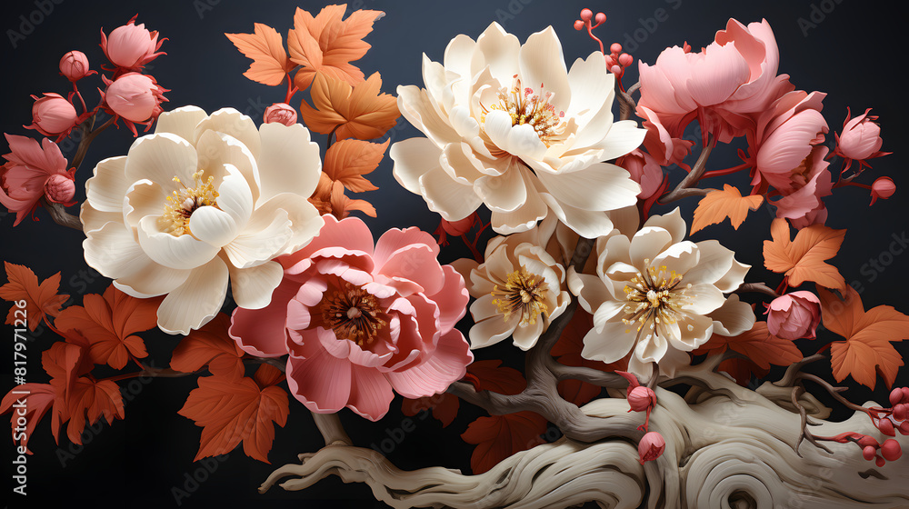 asian floral pattern drtstudio graphic poster background asian floral pattern drtstudio graphic poster background