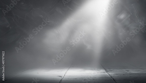 flood light with shadow and shadow in the style of smokey background chalky mysterious space light navy and gray post apocalyptic backdrops generative ai photo