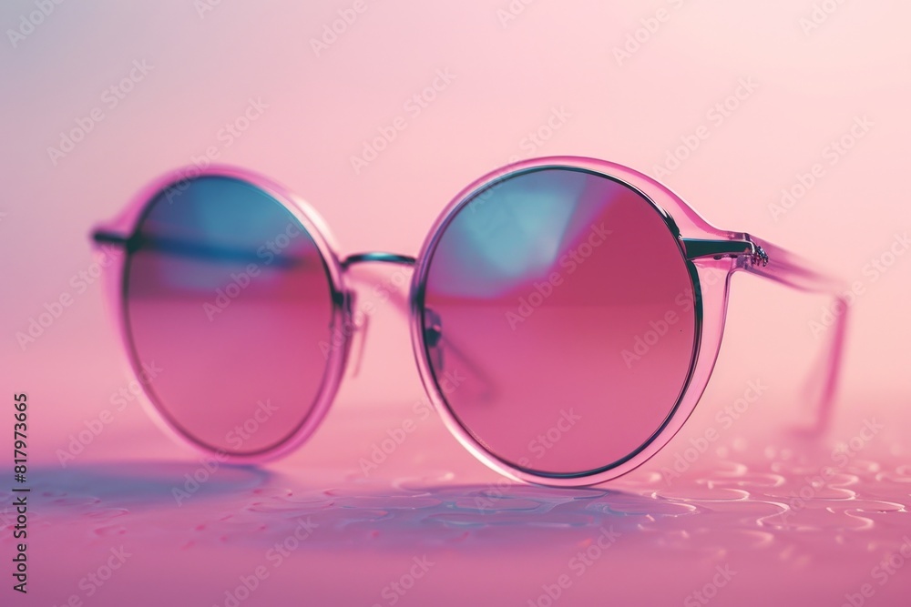 cool pair of sunglasses on beach towel, sea summer mood, vibrant retro vintage light colors cool pair of sunglasses on beach towel, sea summer mood, vibrant retro vintage light colors