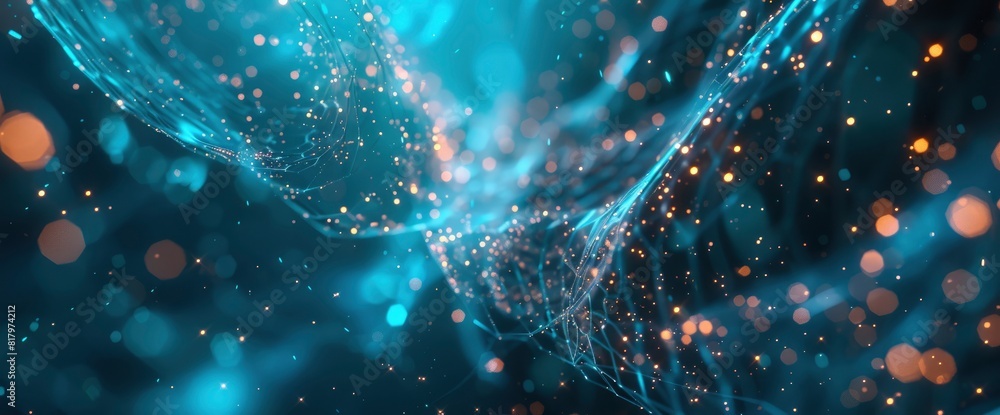 Technology Abstract, Virtual Neural Streams, Technology Abstract Background Technology Abstract, Virtual Neural Streams, Technology Abstract Background