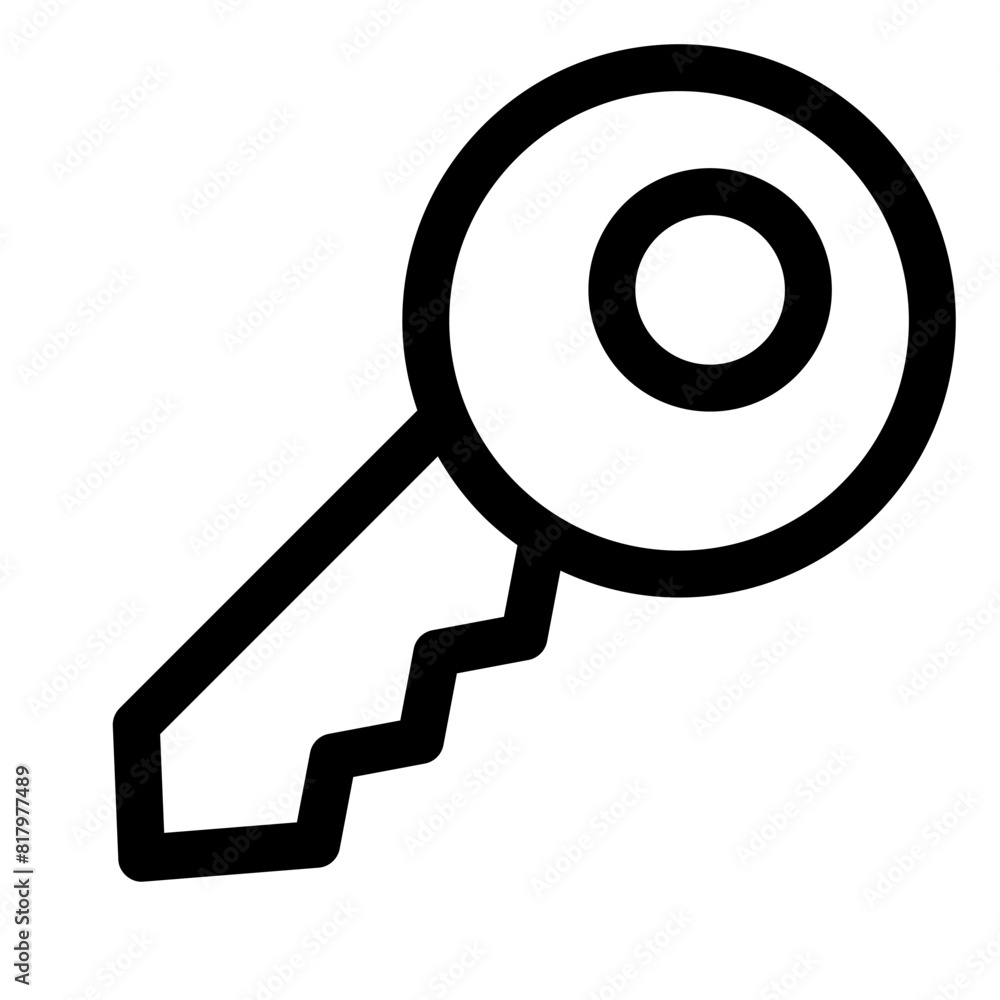 key line icon isolated on white background key line icon isolated on white background