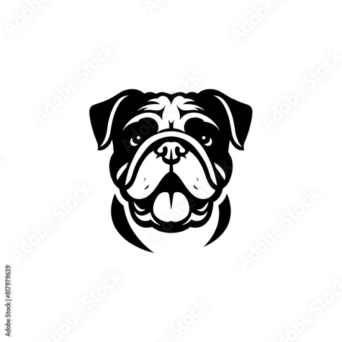 Dog head dog vector illustration