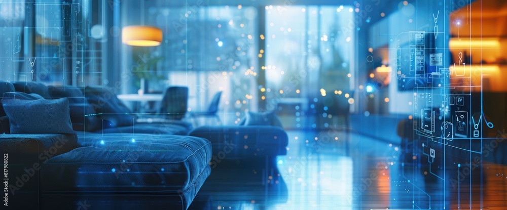 Technology Abstract, Smart Home Interfaces, Technology Abstract Background Technology Abstract, Smart Home Interfaces, Technology Abstract Background