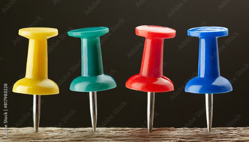pins isolated on white background pins isolated on white background