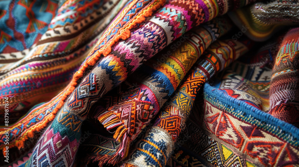 South America traditional fabric. South America traditional fabric.