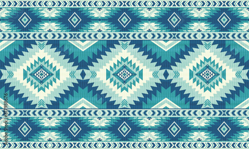American tribal ethnic native pattern.Traditional Navajo,Aztec,Apache,Southwest and Mexican style fabric pattern.Abstract vector motifs pattern.For fabric,clothing,blanket,carpet,woven,wrap,decoration