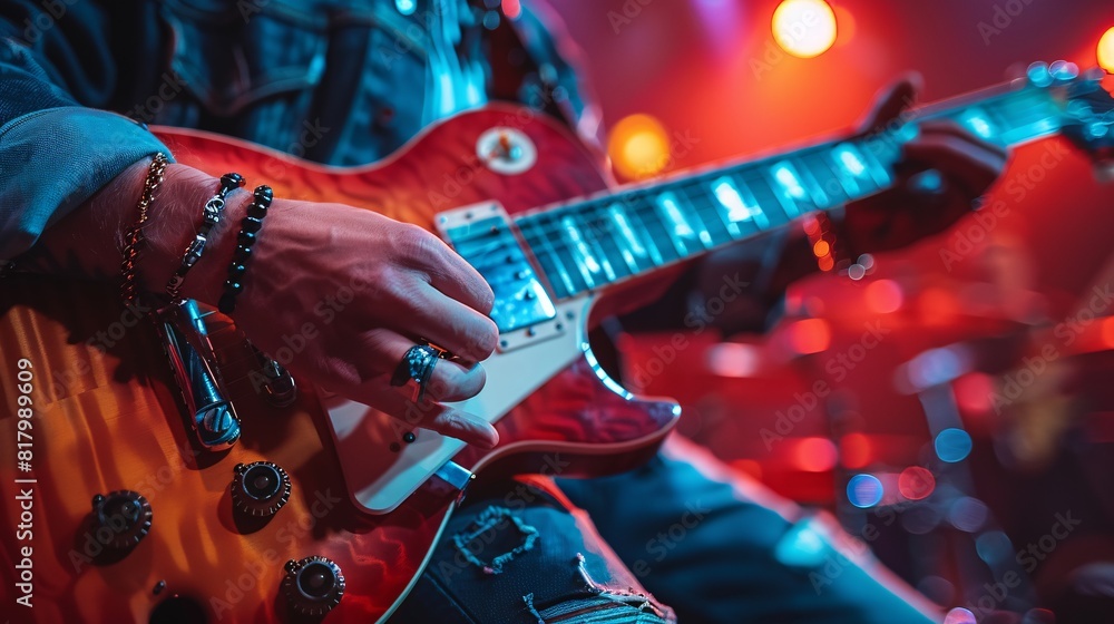 Obraz premium musician playing the guitar
