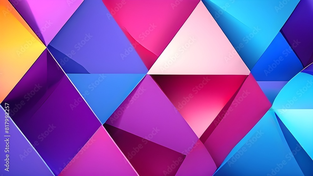 abstract geometric flat lay composition of papers in hues of purple yellow magenta and blue abstract geometric flat lay composition of papers in hues of purple yellow magenta and blue