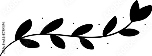 leaf of wreath ornament illustration