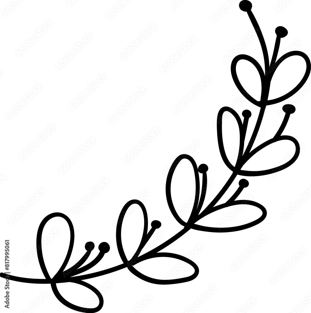 leaf of wreath ornament illustration leaf of wreath ornament illustration
