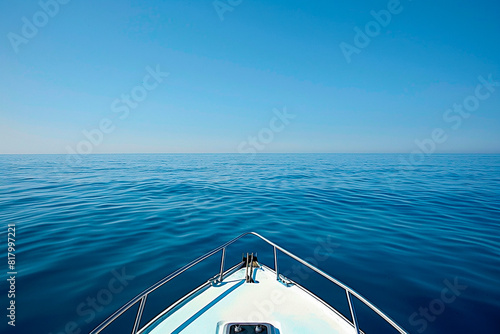 A boat is in the water with the water being blue © BetterPhoto