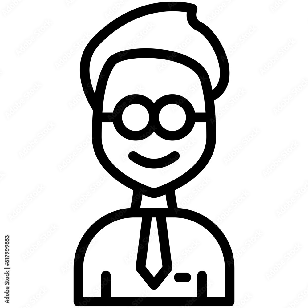 employee line icon employee line icon