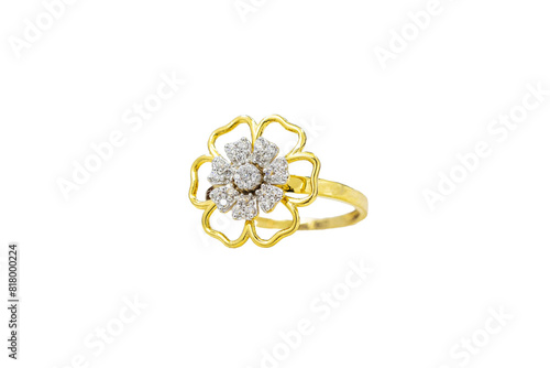 Gold Jewellery Floral ring