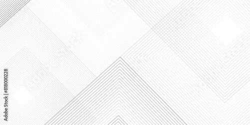 White geometric abstract transparent background layers overlapping on light space with line effect decoration modern