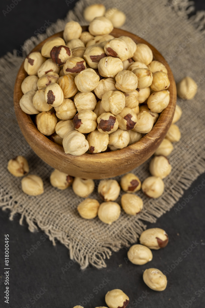 Delicious Yellow Hazelnuts without shells Delicious Yellow Hazelnuts without shells