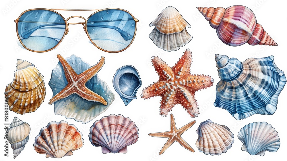 summer clipart bundle, stylish summer clipart bundle with trendy sunglasses, beach towel, and seashells to enhance your summer-themed artworks perfect for the season summer clipart bundle, stylish summer clipart bundle with trendy sunglasses, beach towel, and seashells to enhance your summer-themed artworks perfect for the season