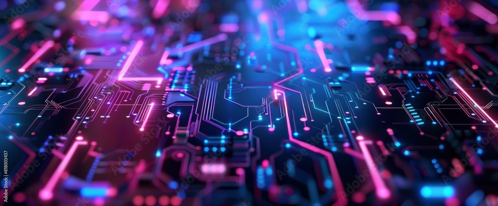 Fototapeta premium Technology Abstract, Digital Data Circuits, Technology Abstract Background