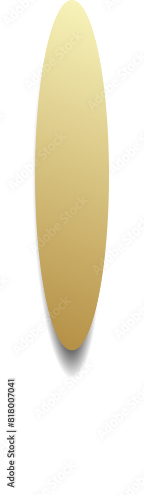 Gold paper round and shadow Gold paper round and shadow
