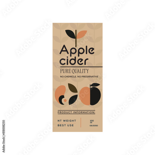 apple cider label, cider label design, Apple Cider template vector, apple engraving, hard cider
