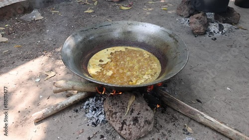 pork curry Myanmar curry style, Hunglei Curry, Cook in a large pot. for making merit. Burmese curry. photo