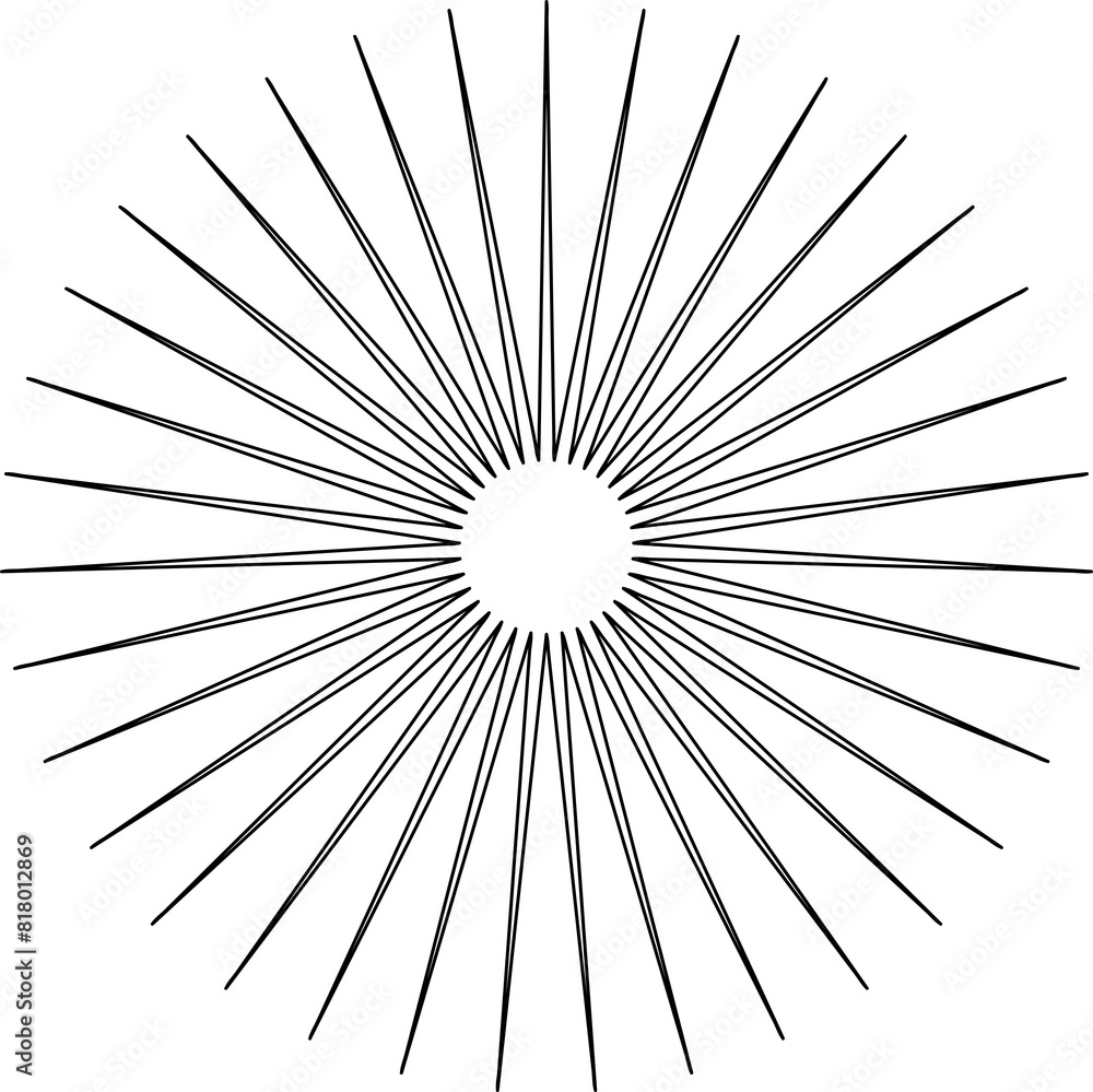 Obraz premium Star shape line. Geometric element