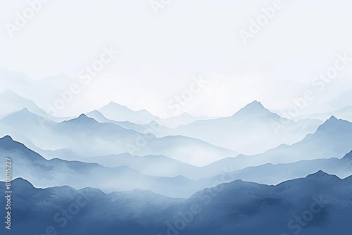 background mountains flat design front view alpine theme water color Monochromatic Color Scheme © nattapon