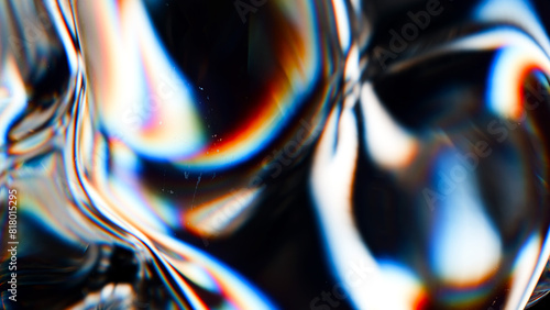 Billede på lærred Glass abstract geometry 3D. 3D illustration render.