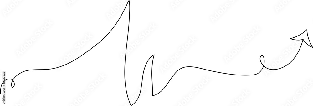Thin line arrows icon set. Elements for design Thin line arrows icon set. Elements for design