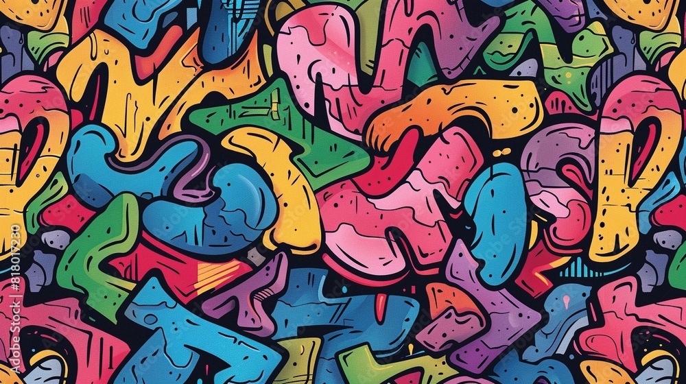 Seamless pattern colourful UHD wallpaper