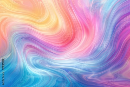 Background Swirl. Colorful Swirling Pastel Waves for Abstract Psychedelic Background