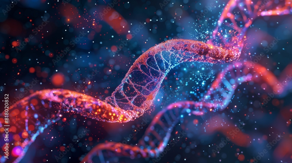 CRISPR Tech: Digital DNA editing visualization showcasing its gene-editing strength. CRISPR Tech: Digital DNA editing visualization showcasing its gene-editing strength.