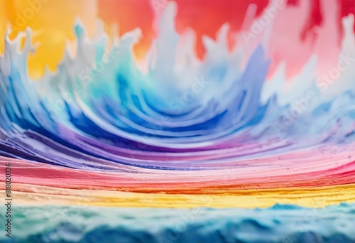 Abstract background with rainbow colors  similar to strokes of oil paint