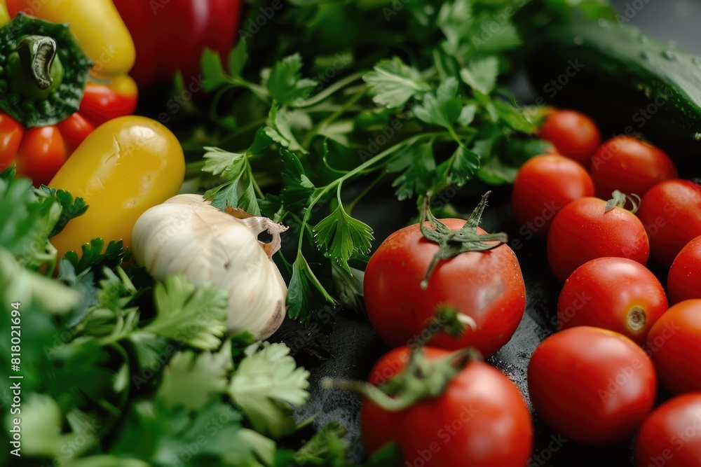 Herbs And Vegetables. Delicious Fresh Food for Gastronomy and Cookery Herbs And Vegetables. Delicious Fresh Food for Gastronomy and Cookery