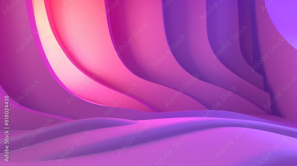 Pink and Purple Background with Geometric 3D Structure. Futuristic and Abstract Design with Mosaic Pink and Purple Background with Geometric 3D Structure. Futuristic and Abstract Design with Mosaic