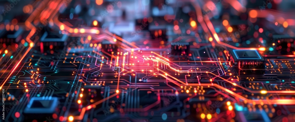 Technology Abstract, Ai Processing Circuits, Technology Abstract Background Technology Abstract, Ai Processing Circuits, Technology Abstract Background