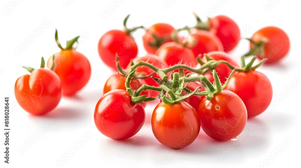 Fresh cherry tomato isolated on a white background Fresh cherry tomato isolated on a white background