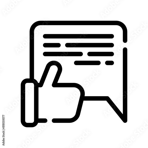 feedback line icon
