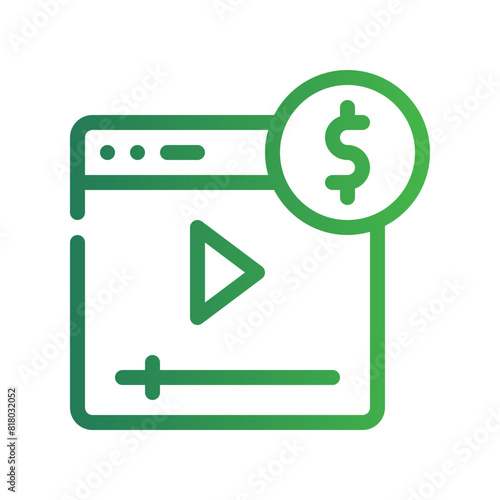 paid content gradient icon