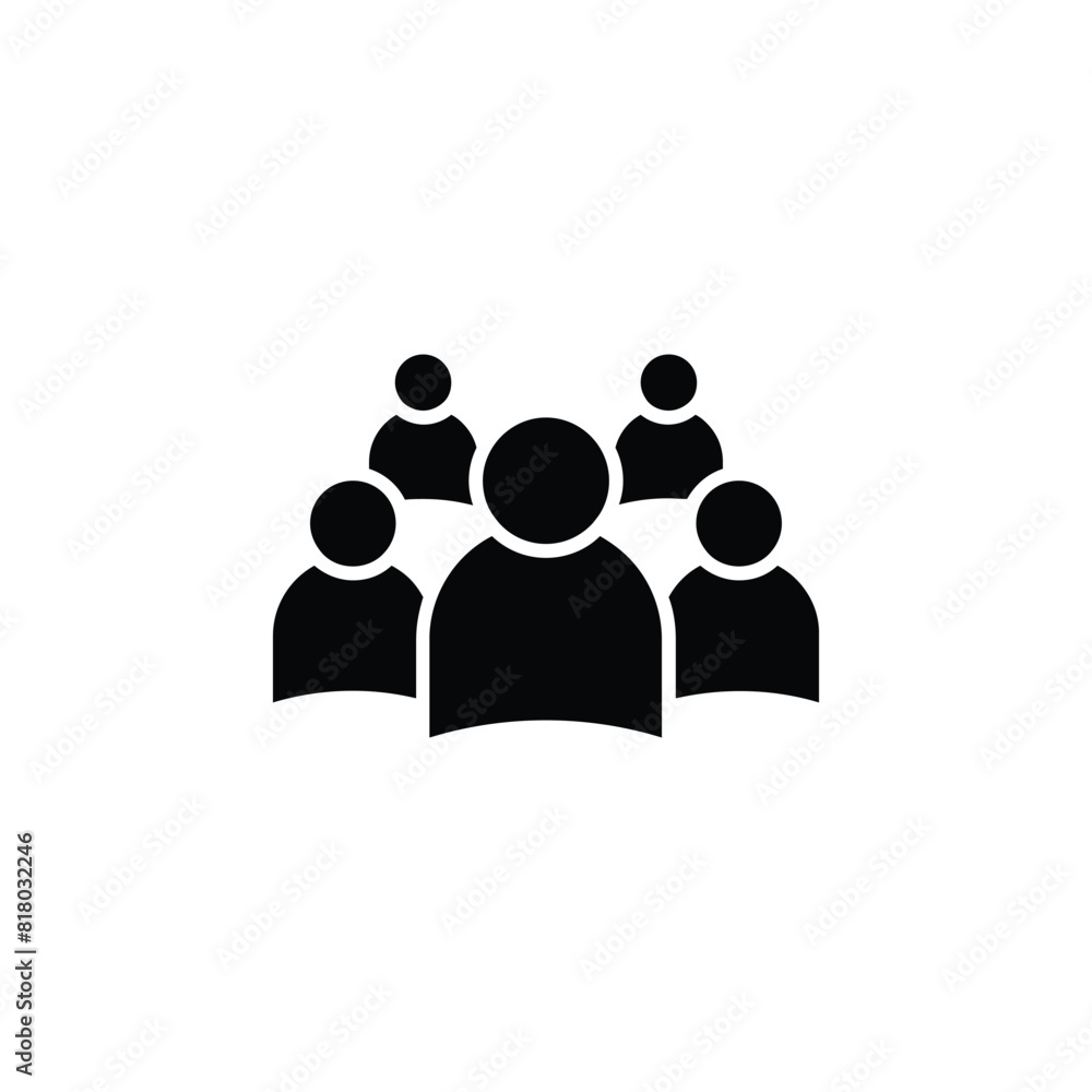 Vector icon illustration of a group of people, representing community and unity Vector icon illustration of a group of people, representing community and unity