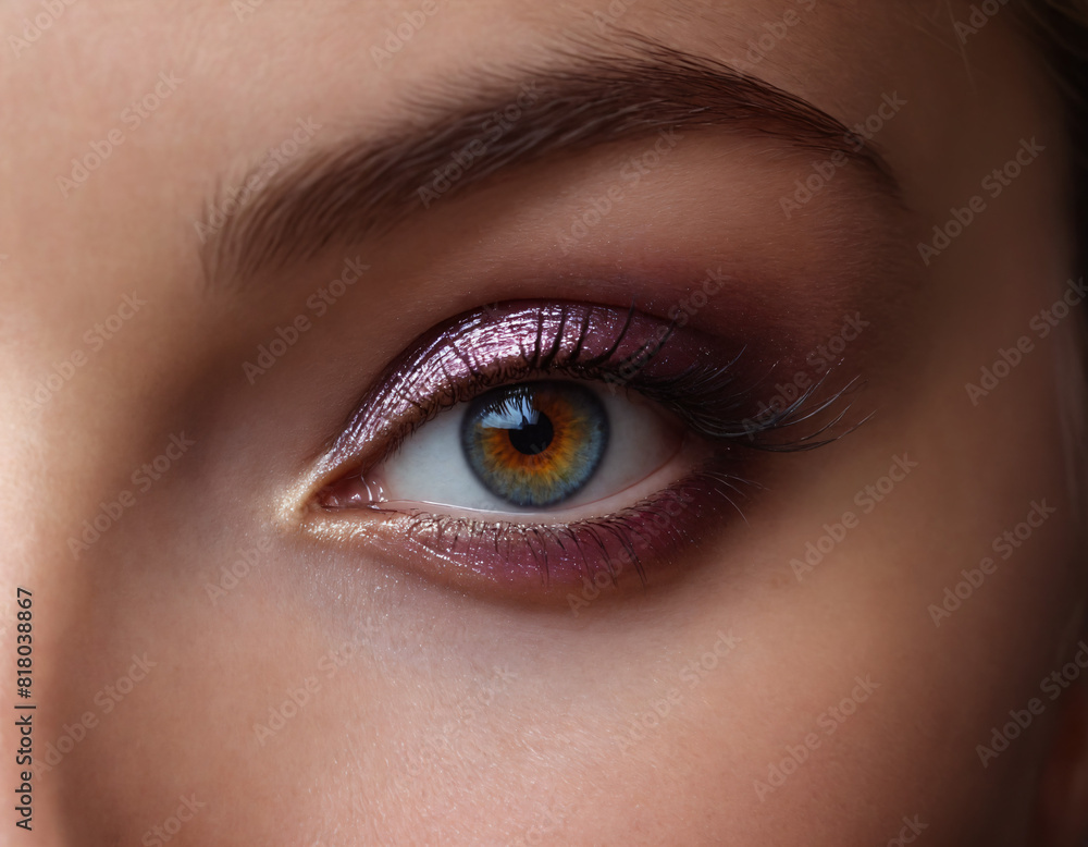 Obraz premium close up of eye with make up