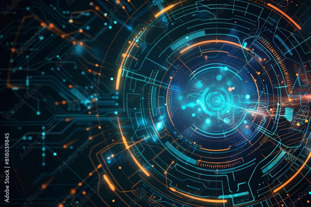 Technology and business digitalization interface