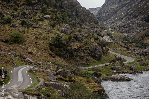 Irland, Killarney: Gap of Dunloe, beautiful lakes and an amazing landscape that you can discover by hiking or taking a horse carriage photo