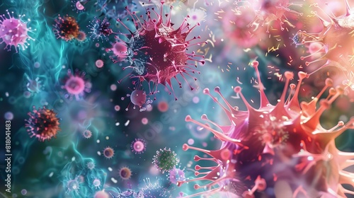 Visualization of drug interactions and pathogens photo