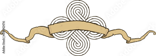Parchment and Circular Celtic Logo