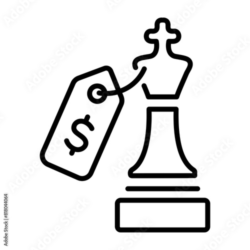 Check out linear icon of pricing strategy 