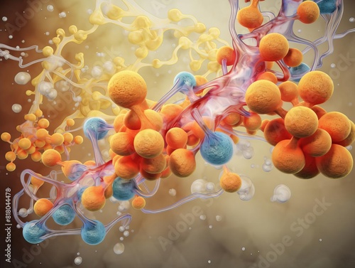 Design an image showing competitive and noncompetitive inhibition of enzyme activity. photo