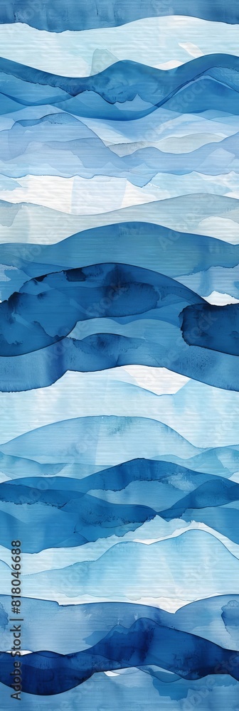 Obraz premium Abstract Design Wallpaper: Texture Pattern, Modern Illustration Fabric, Watercolor Background, Thin Print, Seamless Small Color, Linear Ink Line Backdrop, Stripe Swatch, Wavy Lines Blend