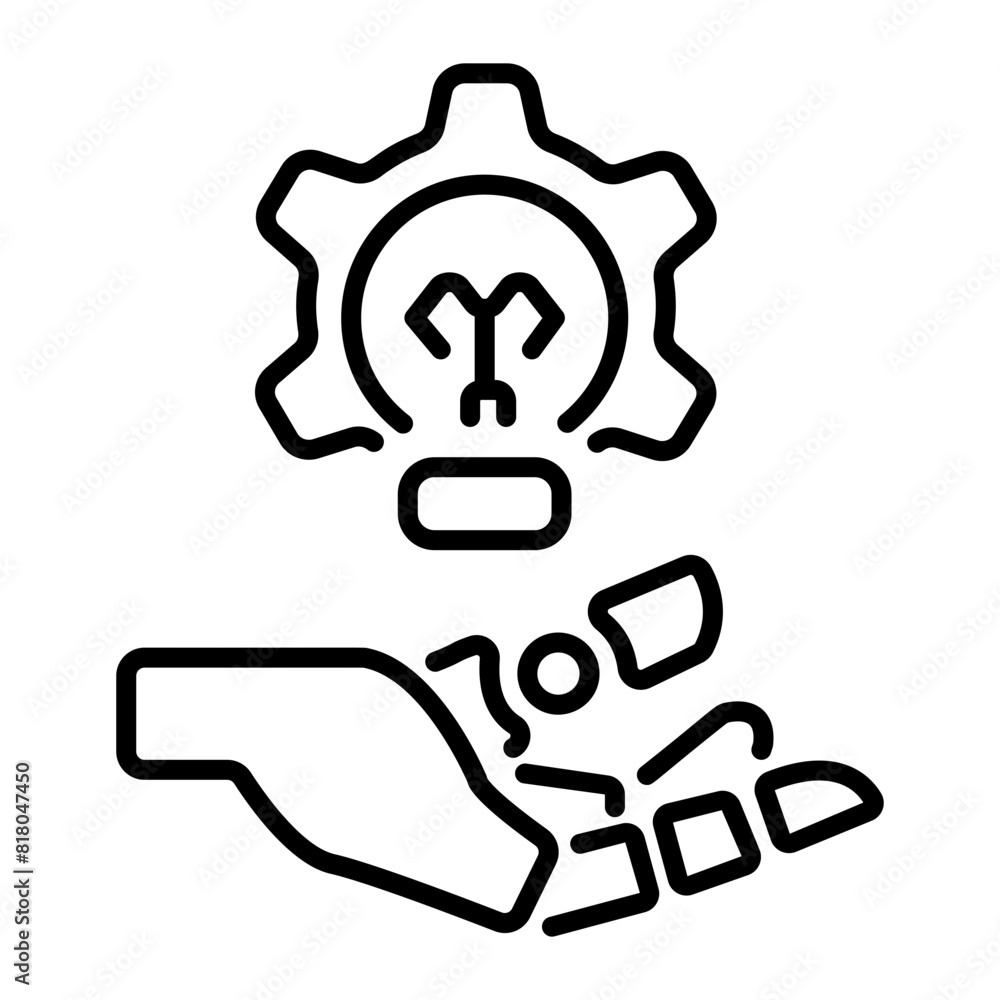 Check out outline icon of ai innovation Check out outline icon of ai innovation